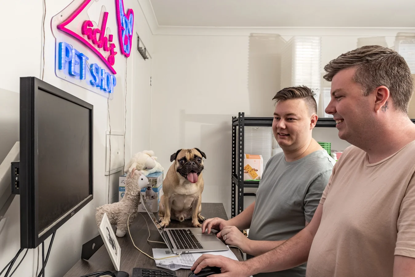 Ash, Brad and Zach working together